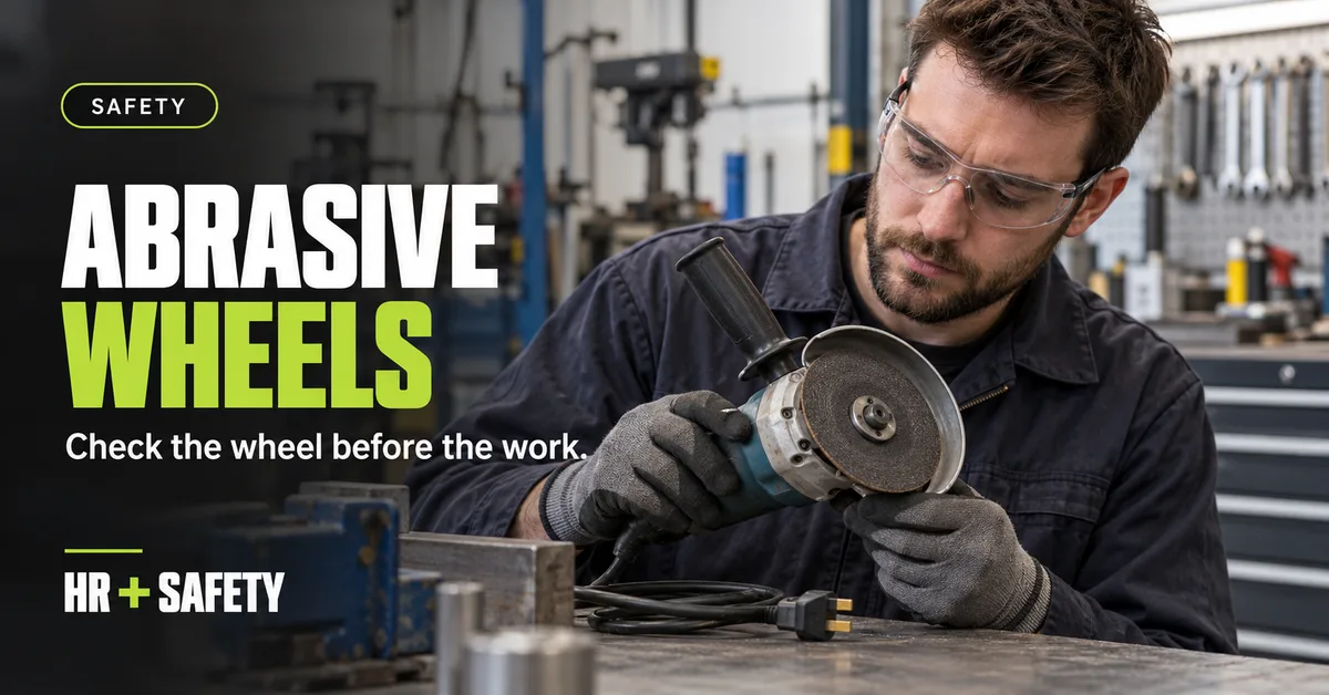 Abrasive wheel safety: choosing, mounting and using the right wheel — HR + SAFETY practical employer guide