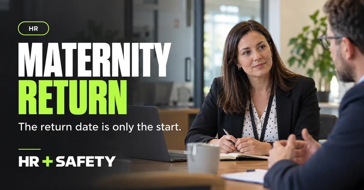 Employee and manager discussing a planned return from maternity leave